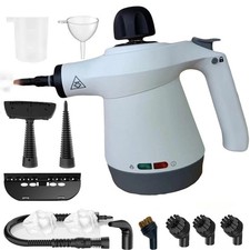 Handheld Steam Cleaner with 12 Accessories - Multipurpose Steamer Ideal for Home