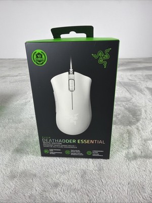 Razer DEATHADDER ESSENTIAL Wired Optical Gaming Mouse - WHITE RZ01-03850200-R3U1