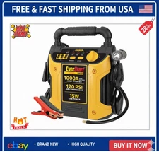 EverStart Maxx 1000A Jump Starter w/ 120 PSI Compressor & LED, 3 USB Ports