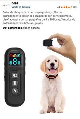Dobe Remote Control Dog Training Collar 3 Modes Adjustable Shock Small Medium