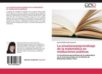 La EnseñAnza/Aprendizaje De La MatemáTica En Instituciones PúBlicas Patricia Edi