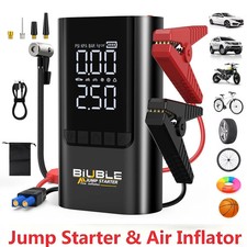 BIUBLE 12V 10000A KFZ Auto Starthilfe Powerbank mit 150PSI Kompressor LED&USB BIUBLE 12V 10000A KFZ Auto Starthilfe Powerbank mit 150PSI Kompressor LED&USB