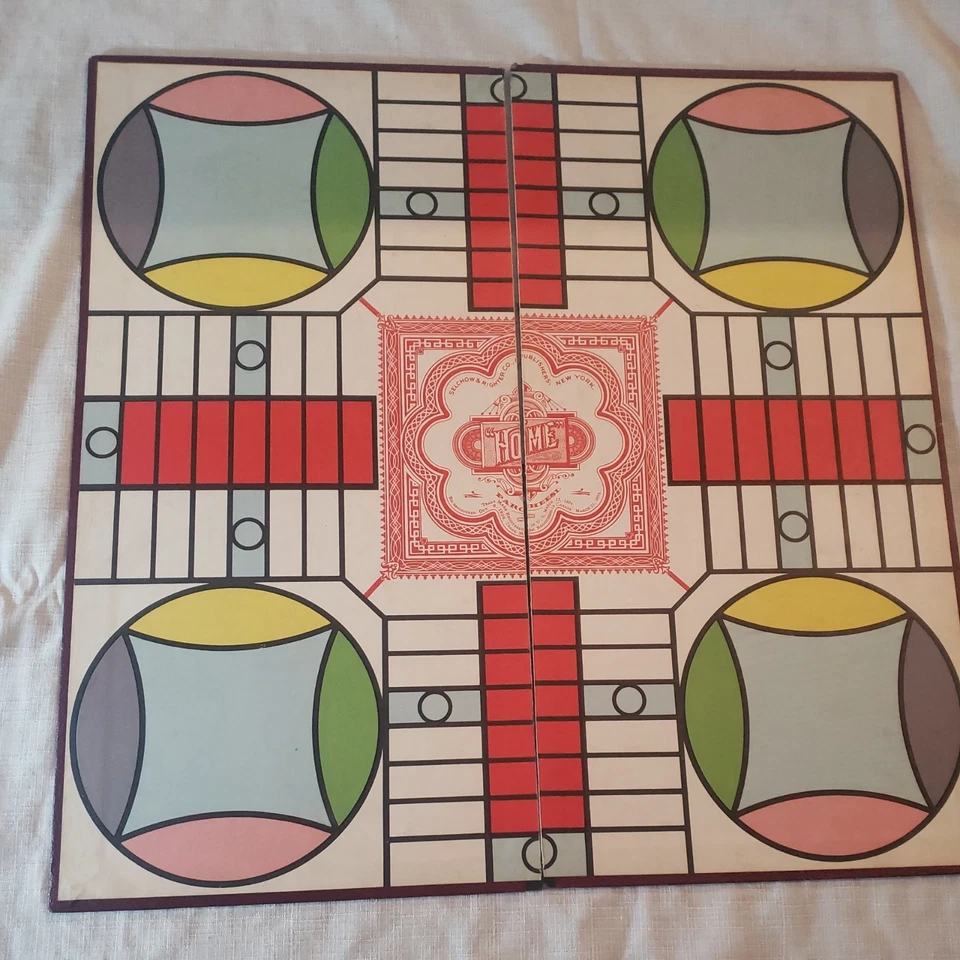Parcheesi Selchow & Righter Vintage 1938 Complete W/Wooden Pieces, Dice, & Board - Image 3 of 3