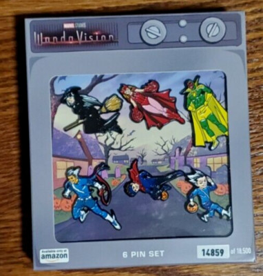 Marvel WandaVision Scarlet Witch 6 Pin Set Amazon Exclusive Metal /18500 Comic
