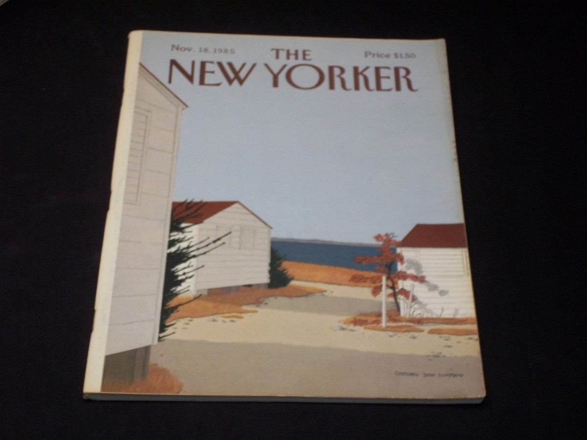 1985 NOVEMBER 18 THE NEW YORKER MAGAZINE - NICE ILLUSTRATED COVER