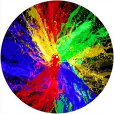 Slipmat Slip Mat Pad for any 12" Turntable LP DJ Record Player COLORFUL SPLASH