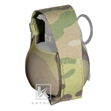 KRYDEX Tactical Elastic Frag Grenade Pouch EDC Glove Bag MOLLE & Belt Mount Camo