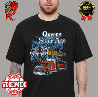 Queens Of The Stone Age Classics Truck And The Wolf Unisex T-Shirt