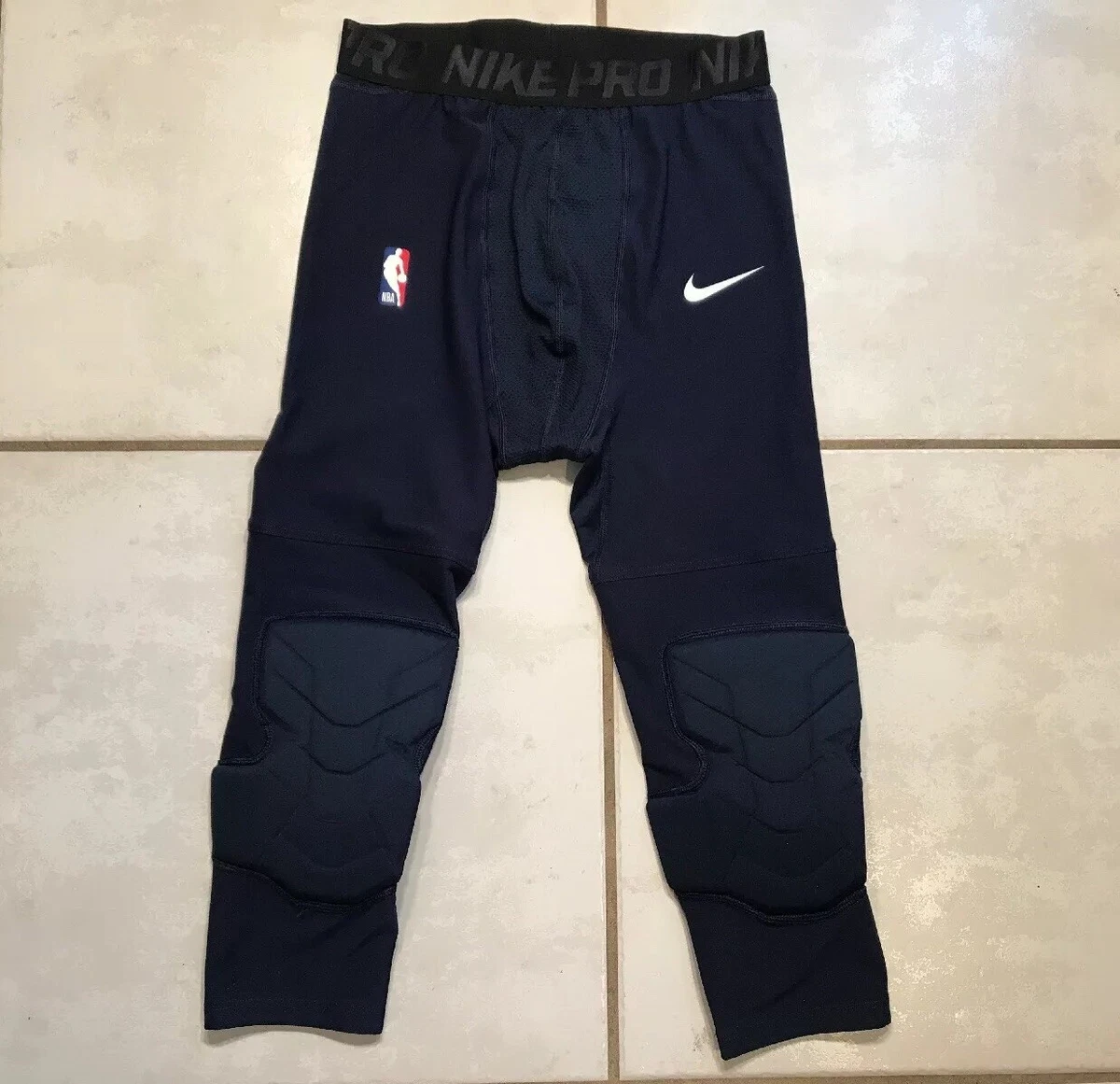 NIKE PRO NBA Lebron James Custom Athlete Compression Pants AA0765-419 BLUE