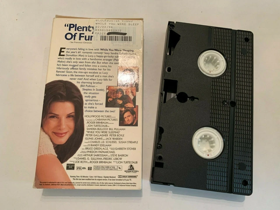 While You Were Sleeping VHS Video Tape Sandra Bullock - Image 2 of 2