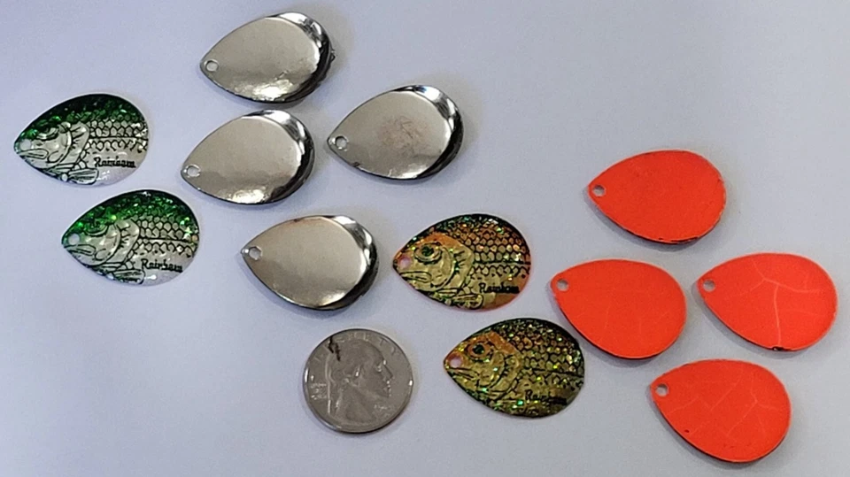 12 hojas Northland Tackle Rainbow Asst Colorado talla 4 pez cebo forraje vivo Foto 2 de 4