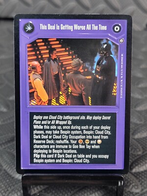 Star Wars CCG -Enhanced Cloud City- This Deal Is Getting Worse All The Time - LP