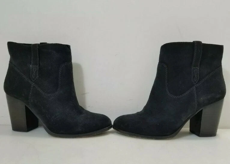 Frye black suede booties cheap
