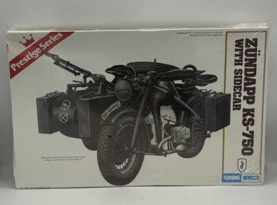 1/9 SCALE AURORA/ESCI PRESTIGE SERIES ZUNDAPP KS-750 WITH SIDECAR