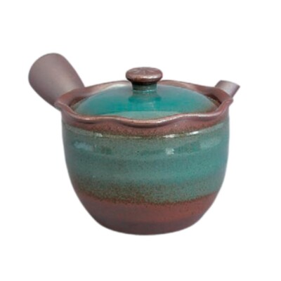 Teapot Kyusu Banko ware - Blue - 330 ml/cc - Stainless Mesh - Sky