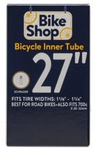 New Lot of 2 27" Bicycle Inner Tube Width 1 1/8 to 1 1/4 Schrader Valve