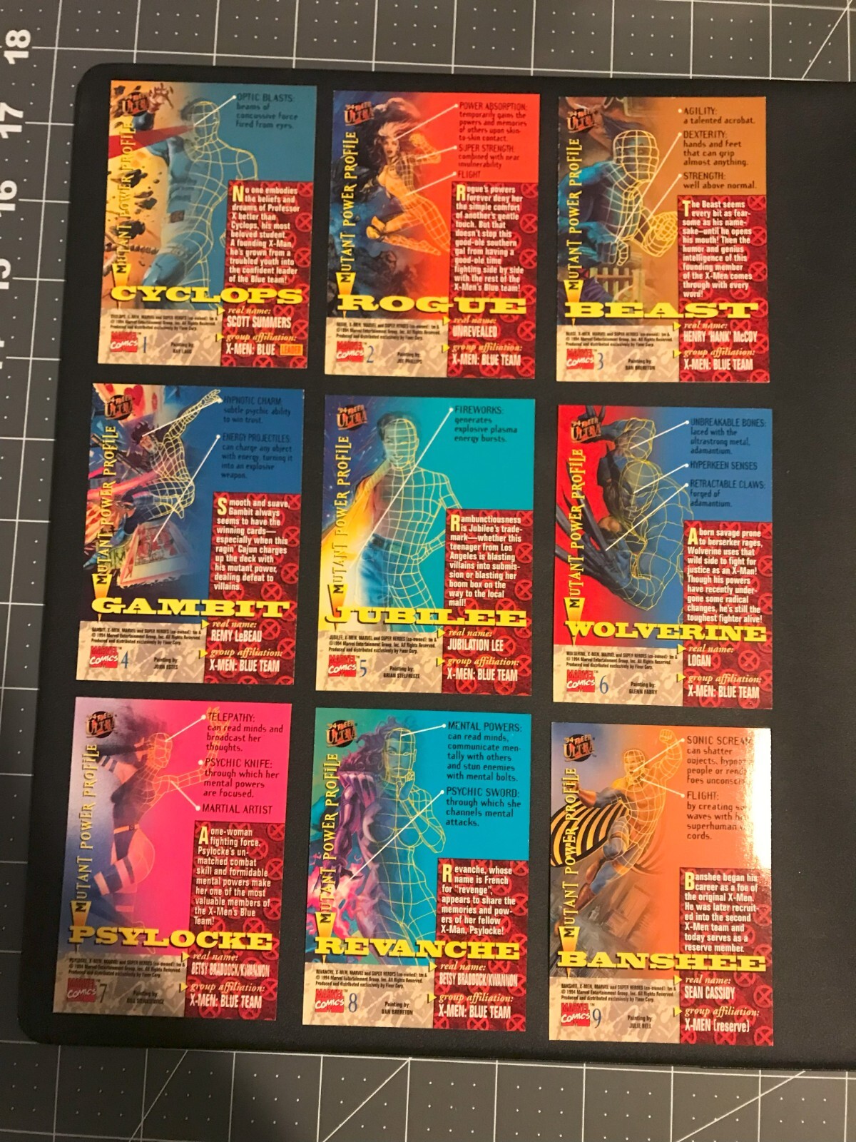 1994 Fleer Ultra XMen 94 Complete Base Set 1150 eBay