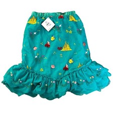 The Little Mermaid Hanna Andersson Disney Collection Teal Tulle Skirt Size Large