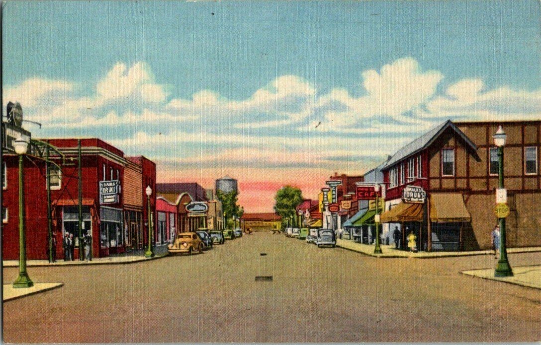 1940'S. FIRST AVE. TWO HARBORS, MN. DRUG STORE. POSTCARD. DC8 eBay