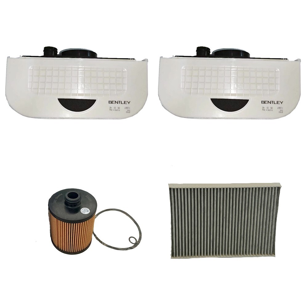For Bentley Bentayga Air Intake Filters Oil filter Air conditioning filter Kit
