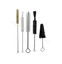 thumbnail 1 - 5 PC PIPE BRUSH CLEANING KIT SET TUBE HOSE BRUSHES PARTS CLEANER BOTTLE LINES