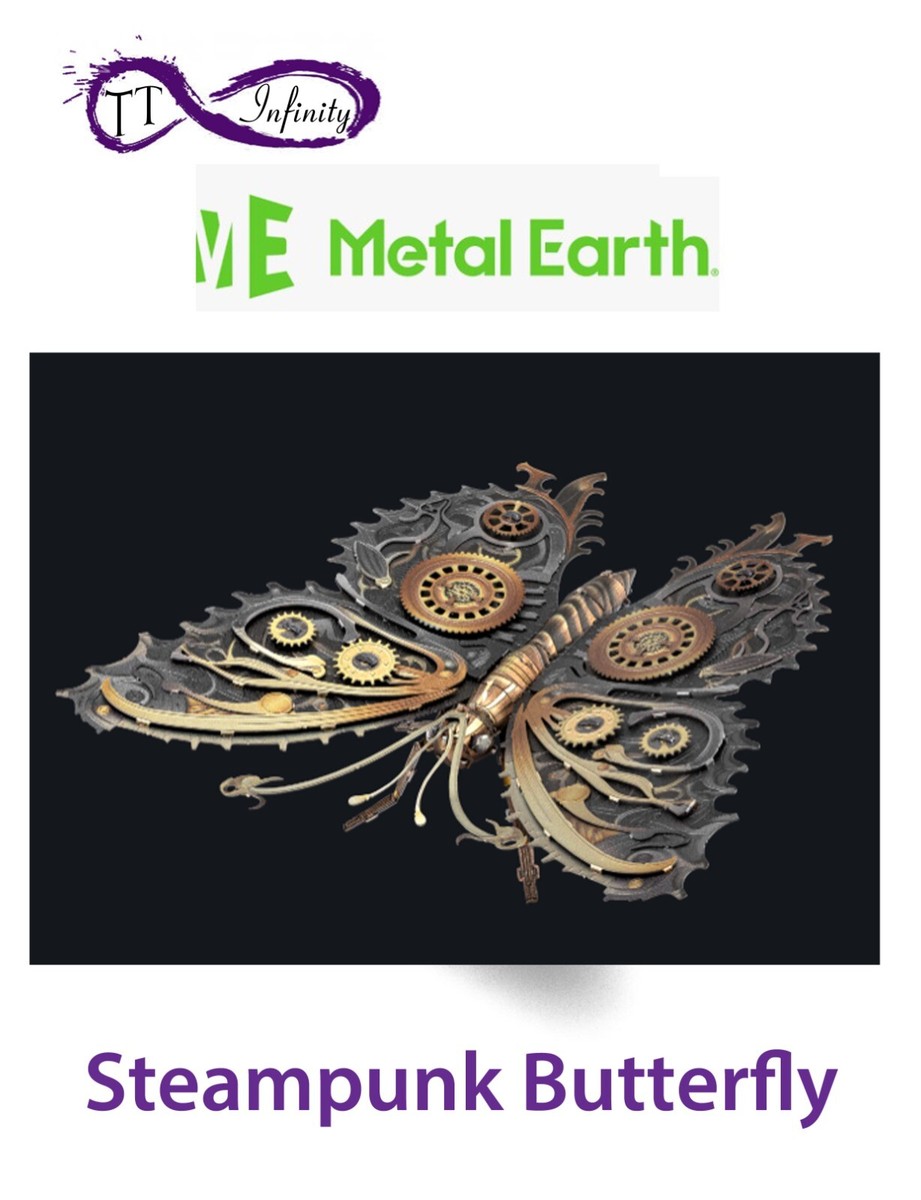 Fascinations Metal Earth STEAMPUNK BUTTERFLY 3D Laser Cut DIY