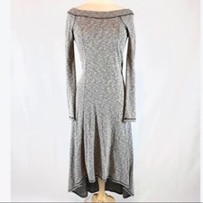Anthropologie Puella long sleeve Hi/Lo sweater dress Heather Gray Cotton/Poly – 