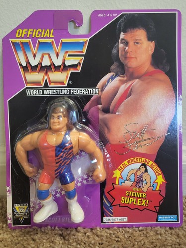 WWF Hasbro Series 9 Scott Steiner MOC WWE + case...
