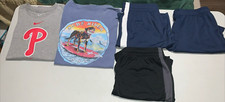 Lot Of 5 Items Youth Boys Size Medium Shirts /Shorts Nike, Tek-Gear and More 