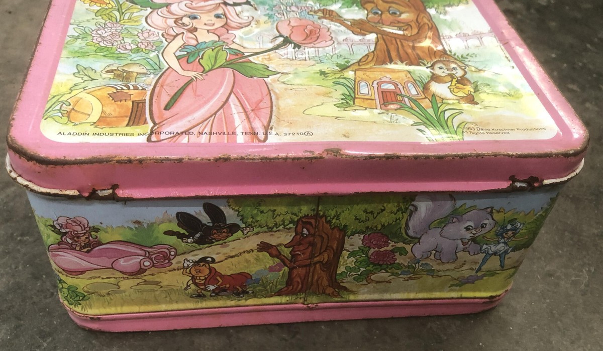 Rose Petal Place Lunch Box Aladdin NO Thermos vintage metal 1983