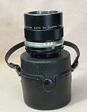 VINTAGE VIVITAR 3 X CUSTOM TELE CONVERTER MODEL 3 X 1 FOR FILM CAMERA CASE