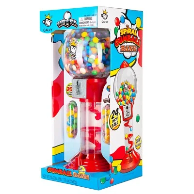 24 Inch Metal Gumball Machine Sweet Dispenser - Kids Bubblegum Vending Fun Toy