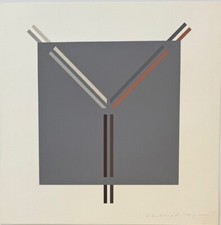 Midcentury Modern Original Screenprint Vibration By Armin Hofmann Ives-sillman