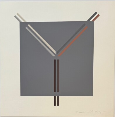 Midcentury Modern original screenprint ''Vibration'' by Armin Hofmann Ives-Sillman