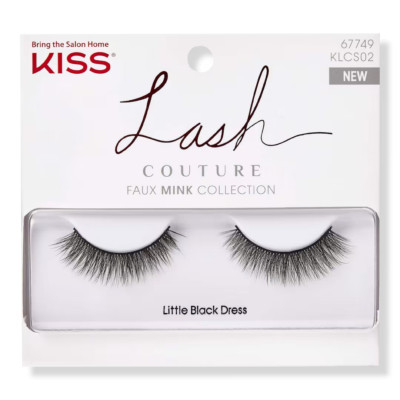 NEW Kiss Lash Couture Faux Mink Collection False Eyelashes LITTLE BLACK DRESS