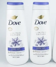 Dove Winter Care Body Wash Dry Skin Limited Edition Shower Gel New Lot Of 2