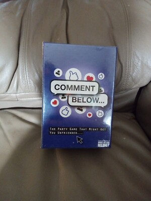 Comment Below Party Game New Sealed Unopened