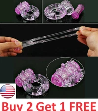 VIBRATING-SILICONE-PENIS-COCK-RING-PROLONG-ENHANCER-ADULT-FOR-MEN-COUPLE-ADULT-