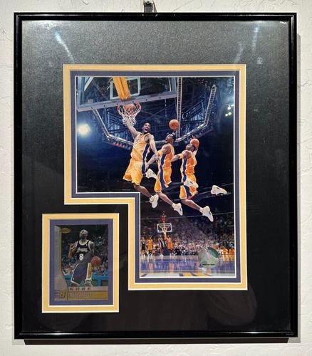 1996-97 Bowman's Best - Rookies #R23 Kobe Bryant (RC) Framed With Photo