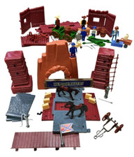 Western Army Fort Large Mixed Lot Various Incomplete Sets Playmobil? Marxs? READ