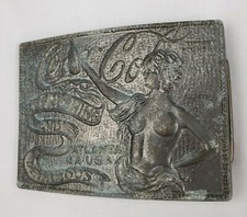 Vintage Tiffany Co Studio Risque COCA COLA Coke Soda Old Belt Buckle Embossed