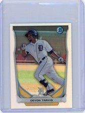 2014 BOWMAN CHROME DEVON TRAVIS MINI REFRACTOR TOP 5 #BM-DT2 TIGERS