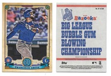 2019 Topps Gypsy Queen Bazooka Back Variation FRANCISCO ARCIA Cubs RC #117
