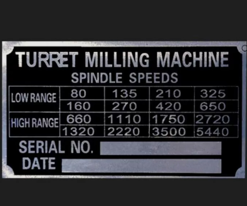 1 Set Turret Milling Machine Accessories Scale Ruler Angle Ruler Speed Plate