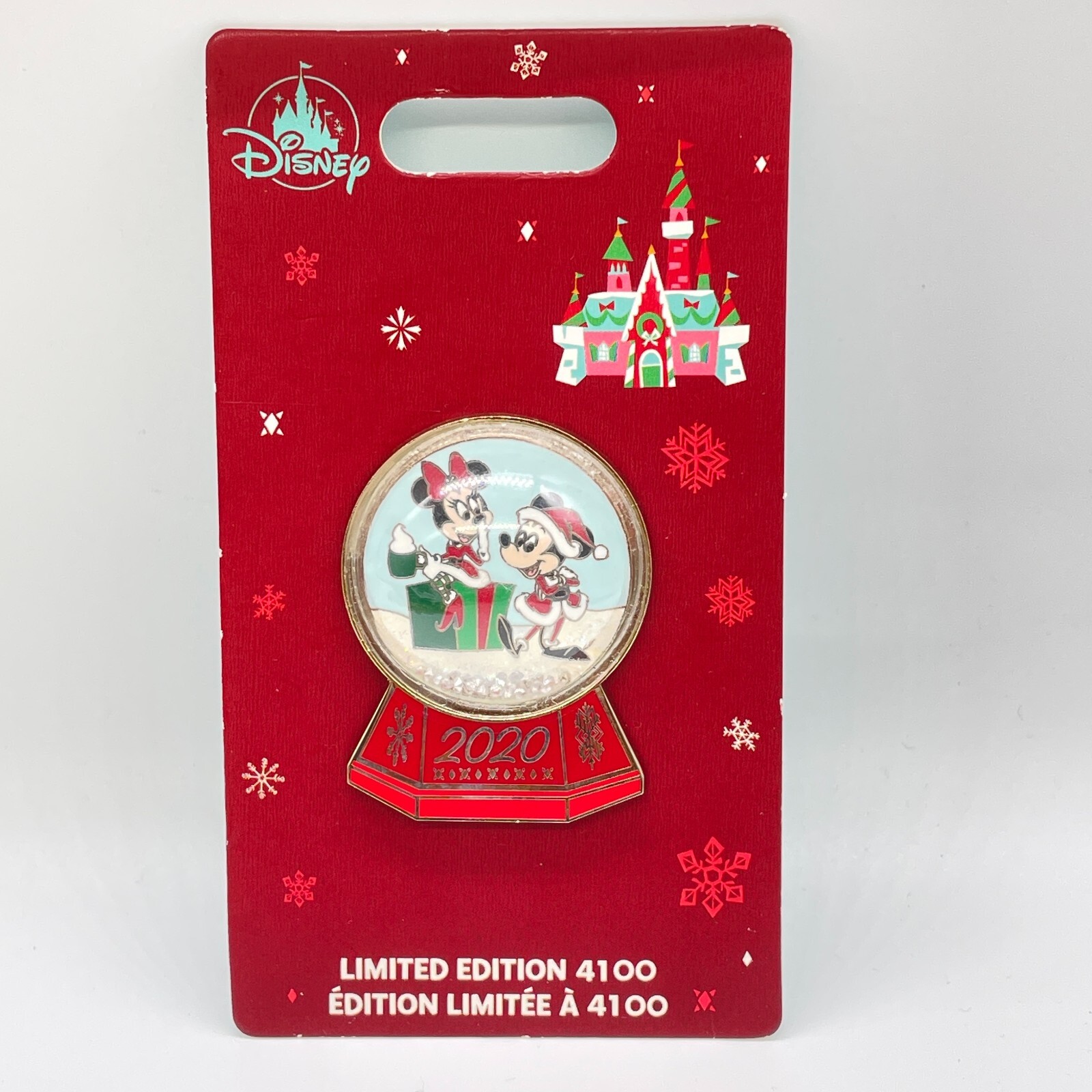 Disney Store JAPAN Pin LE 4100 Christmas 2020 Snow Globe Mickey  Minnie