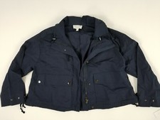 Signature Women's Blue Blazer Jacket Coat Waterproof Windbreaker Size L Was $200