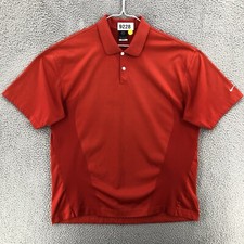 Nike Golf Polo Shirt Vented Dri-Fit Men's Size XL Short Sleeve Red 9228