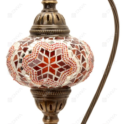 Türkisch Marokkanisch Bunte Mosaik Lampe Licht Tiffany Glas Schreibtisch Tisch KOSTENLOSE Glühbirne - Bild 16 von 76