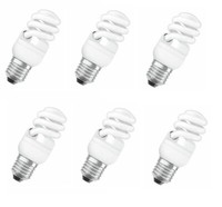 6X Osram Dulux Twist Energiesparlampe 12W=54W E27 Warmweiß Eek: G (Spek A Bis G)