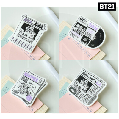BTS BT21 Official Authentic Goods CITY EDITION Clip Magnet + Tracking Number
